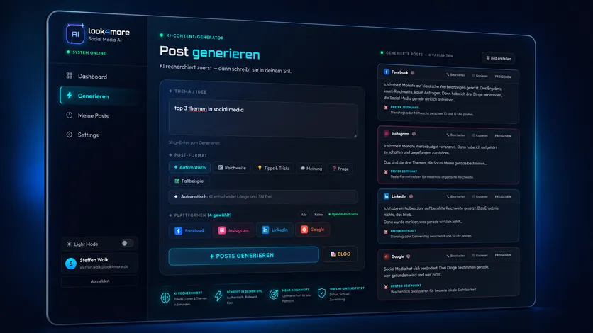 KI-Content-Tool Interface